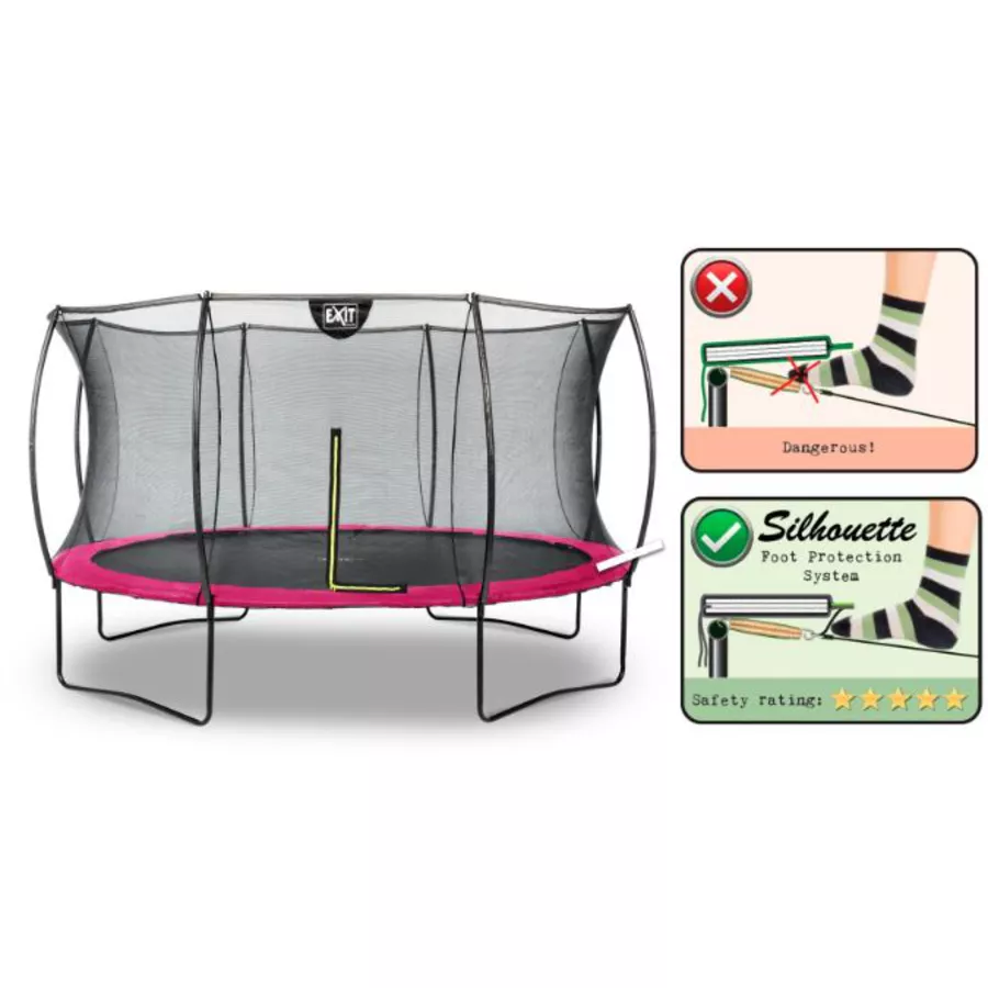 EXIT Trampolin Silhouette ø366cm - rosa