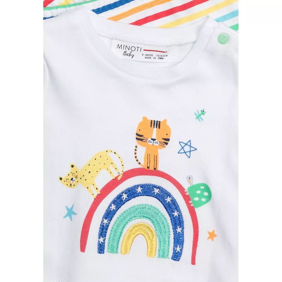 MINOTI T-Shirt und Leggings im Set Weiß