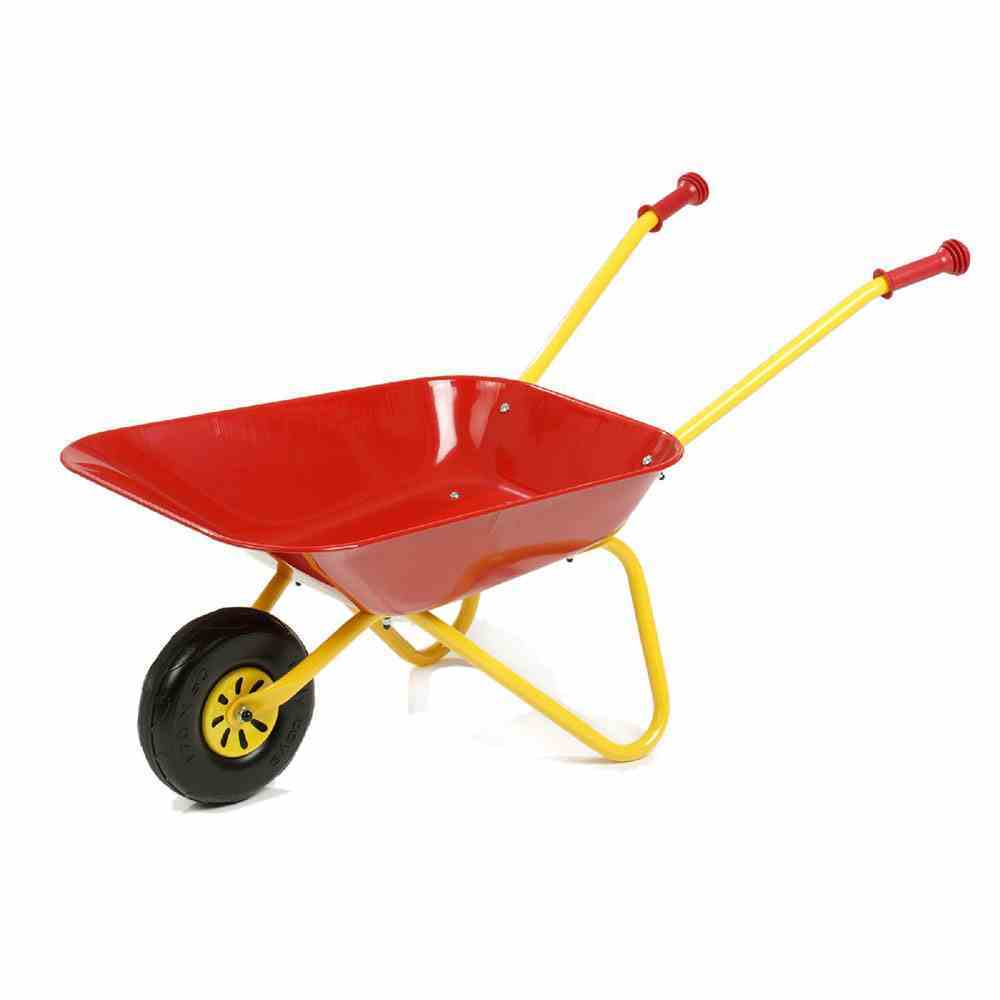 Kinderschubkarre - gelb-rot - Metall