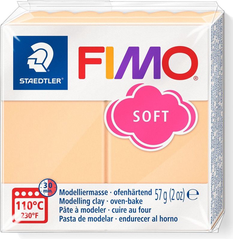 FIMO soft boetseerklei 57 g perzik