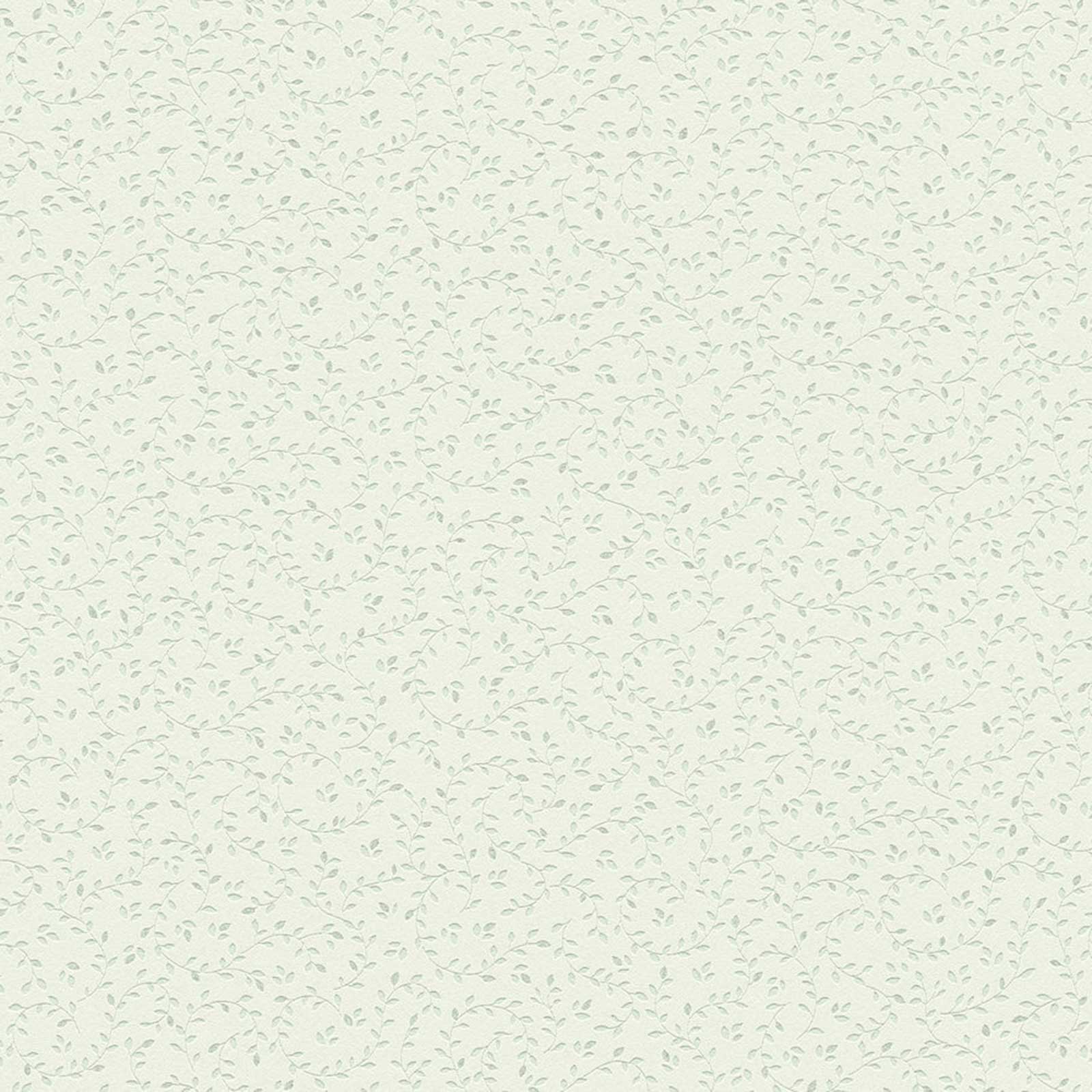 Vliestapete - Blumen - grün - 10 Meter