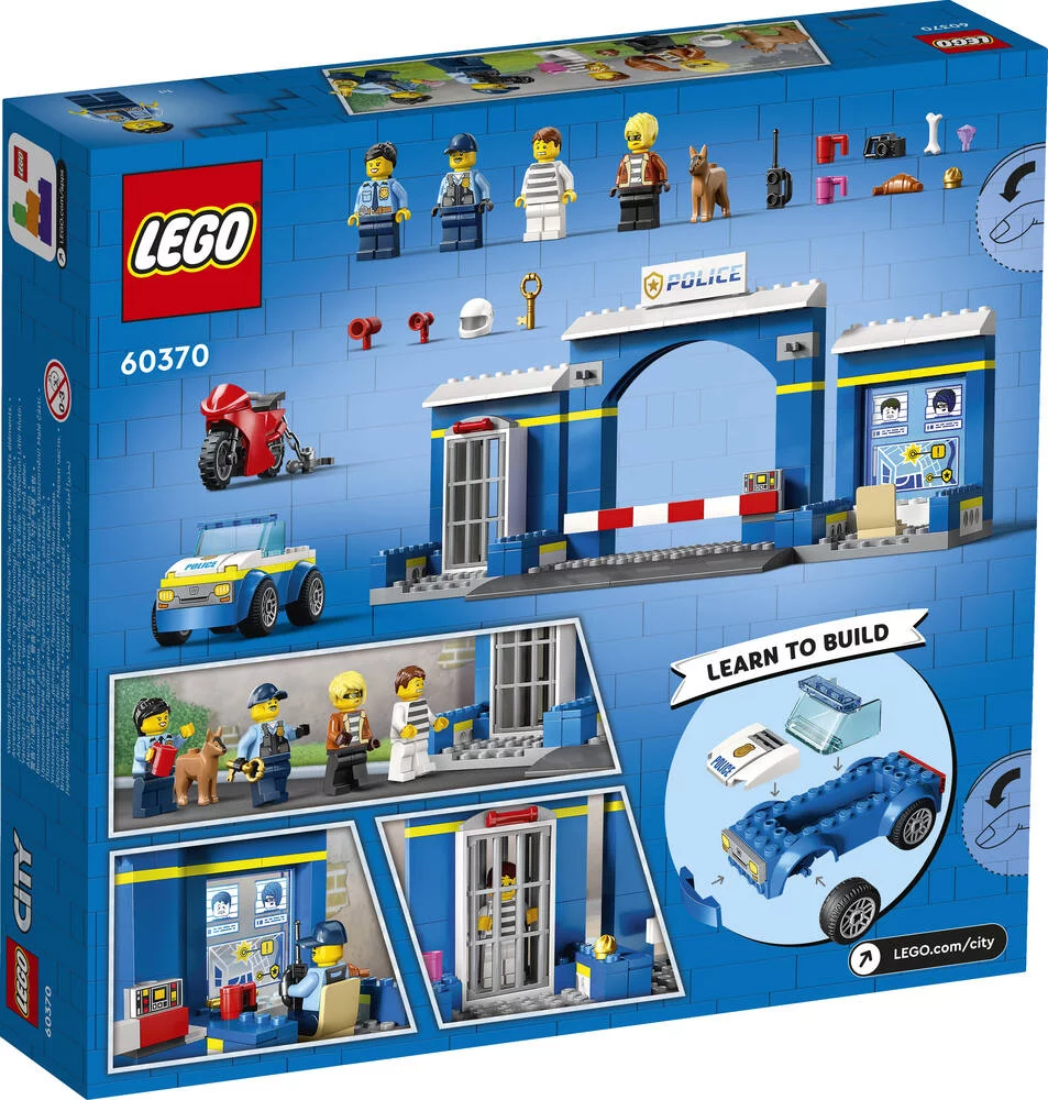 LEGO®CITY 60370 - LA COURSE-POURSUITE AU POSTE DE POLICE