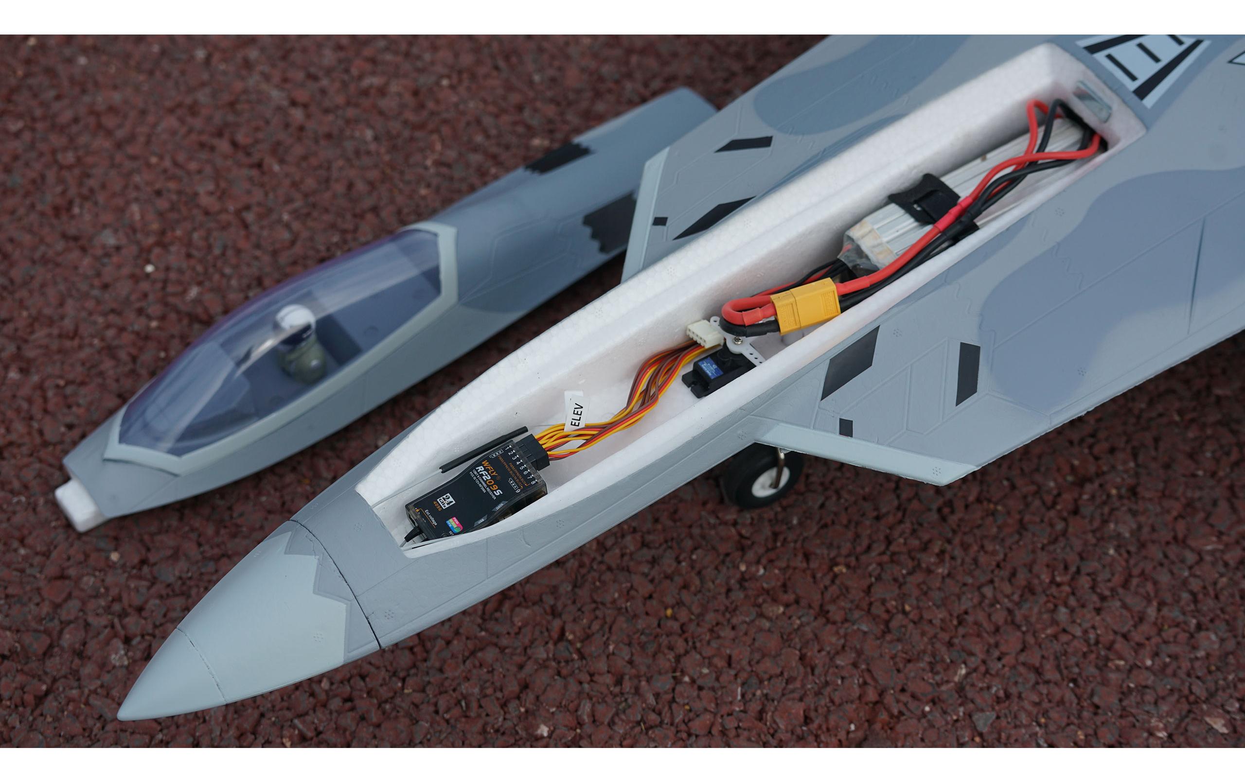 Impeller Jet XFly F-22 Raptor, 40 mm Twin EDF, PNP<br>Semi-Scale Jet mit zwei 40 mm Impeller