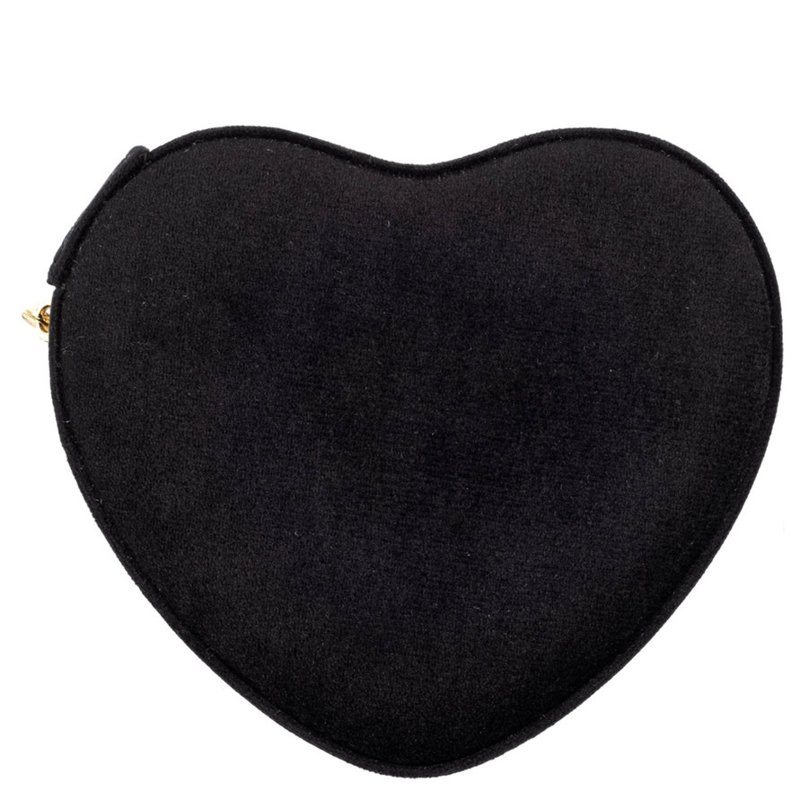 DARK Velvet Heart Jewellery Box Black