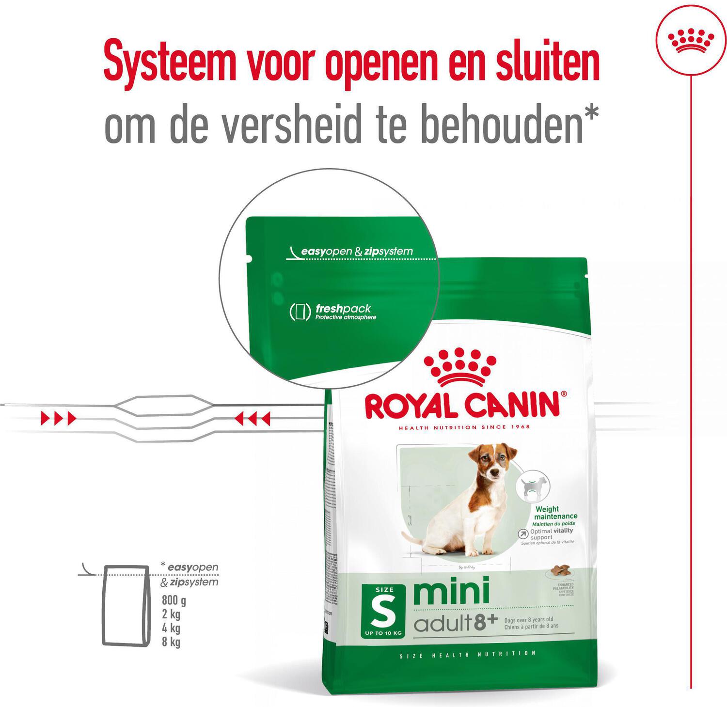 Royal Canin hondenvoer Mini adult 8+ 4 kg