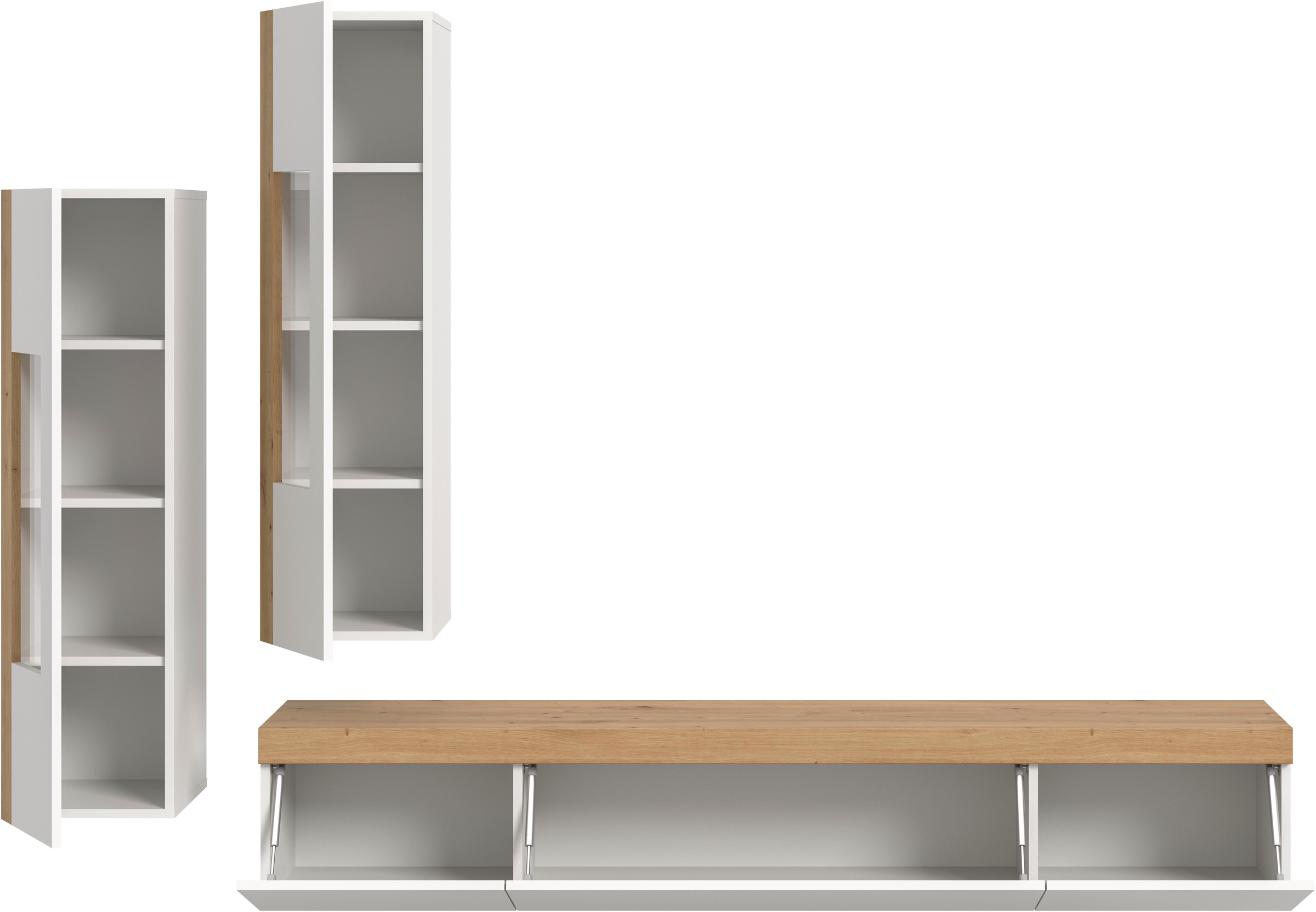 INOSIGN Wohnwand »Svala, Breite 180 cm, Wohnkombination« Set, 3 Stk. tlg.