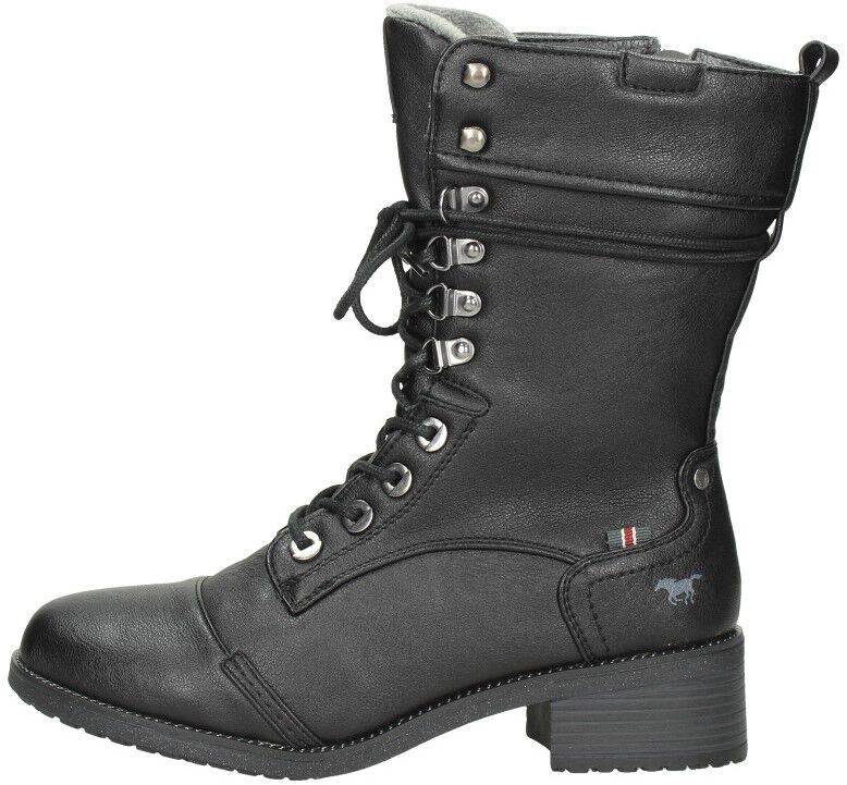 Mustang Veterschoenen Hoog zwart