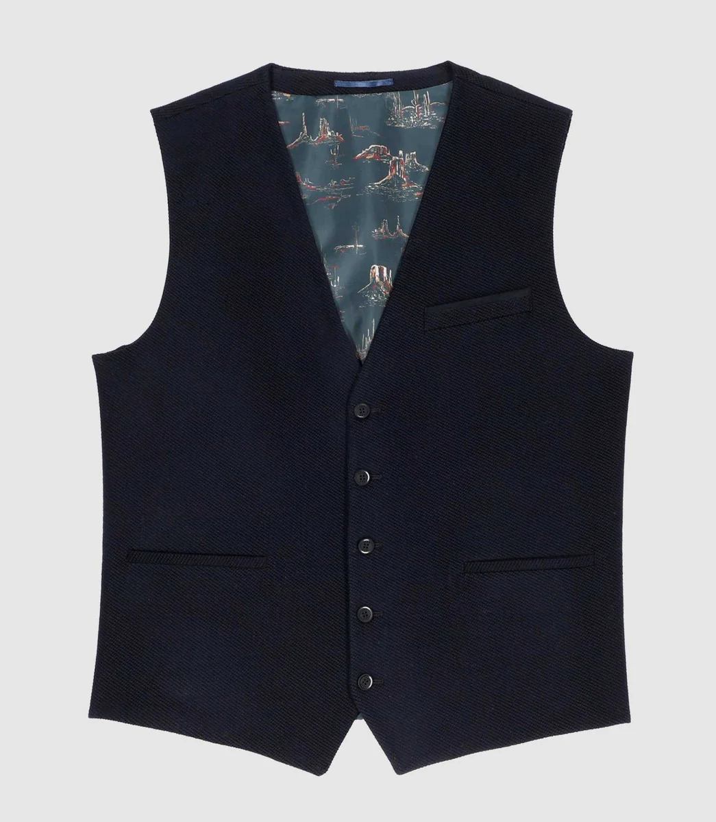 Gilet casual en velours marine XDJANGO