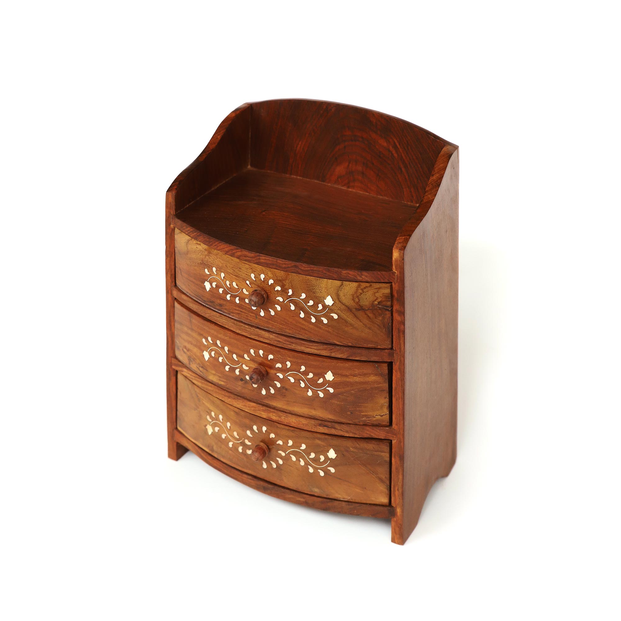 Schubladen-Box mit Intarsien, B 23 cm, L 13 cm von fischer's lagerhaus