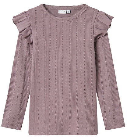 Name It Bluse - Noos - NmfJulia - Elderberry m. Lochmuster