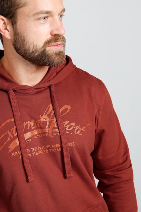 Boston Park Hoodie, Schriftzug, Kapuze, bis 72/74