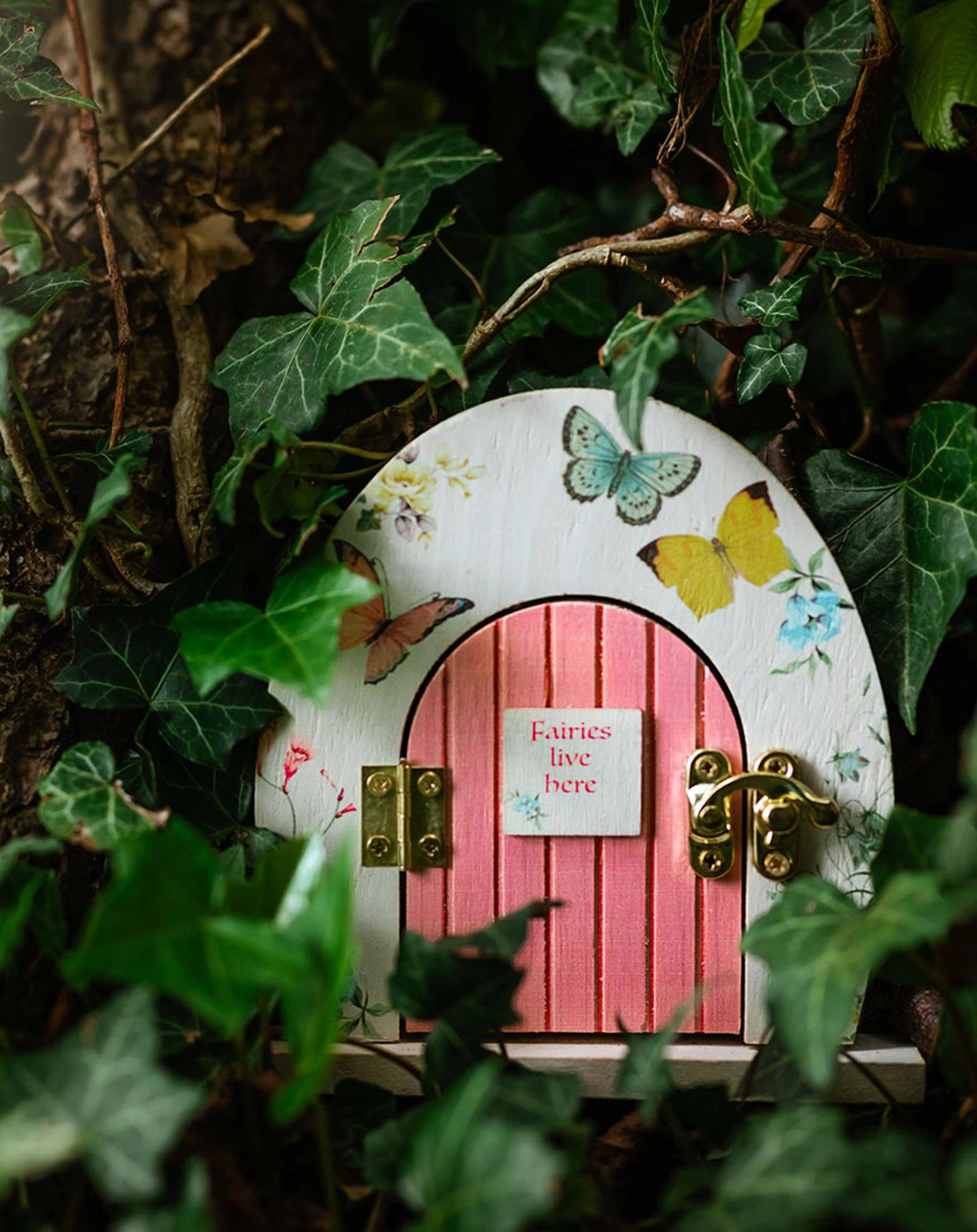 Wanddeko LITTLE FAIRY-DOOR aus Holz