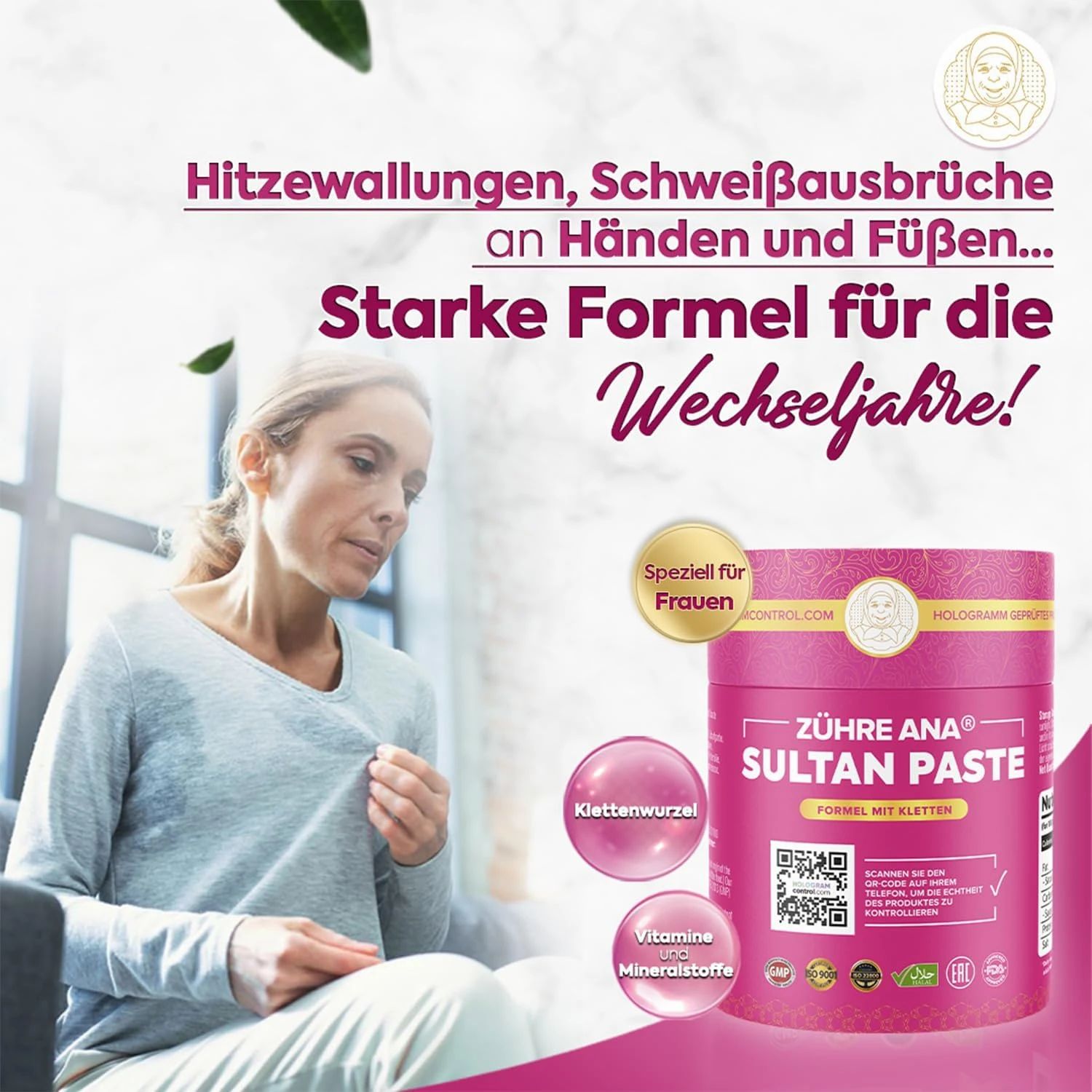 Zühre Ana Sultan Paste mit Klette, Mönchspfeffer & Schafgarbe