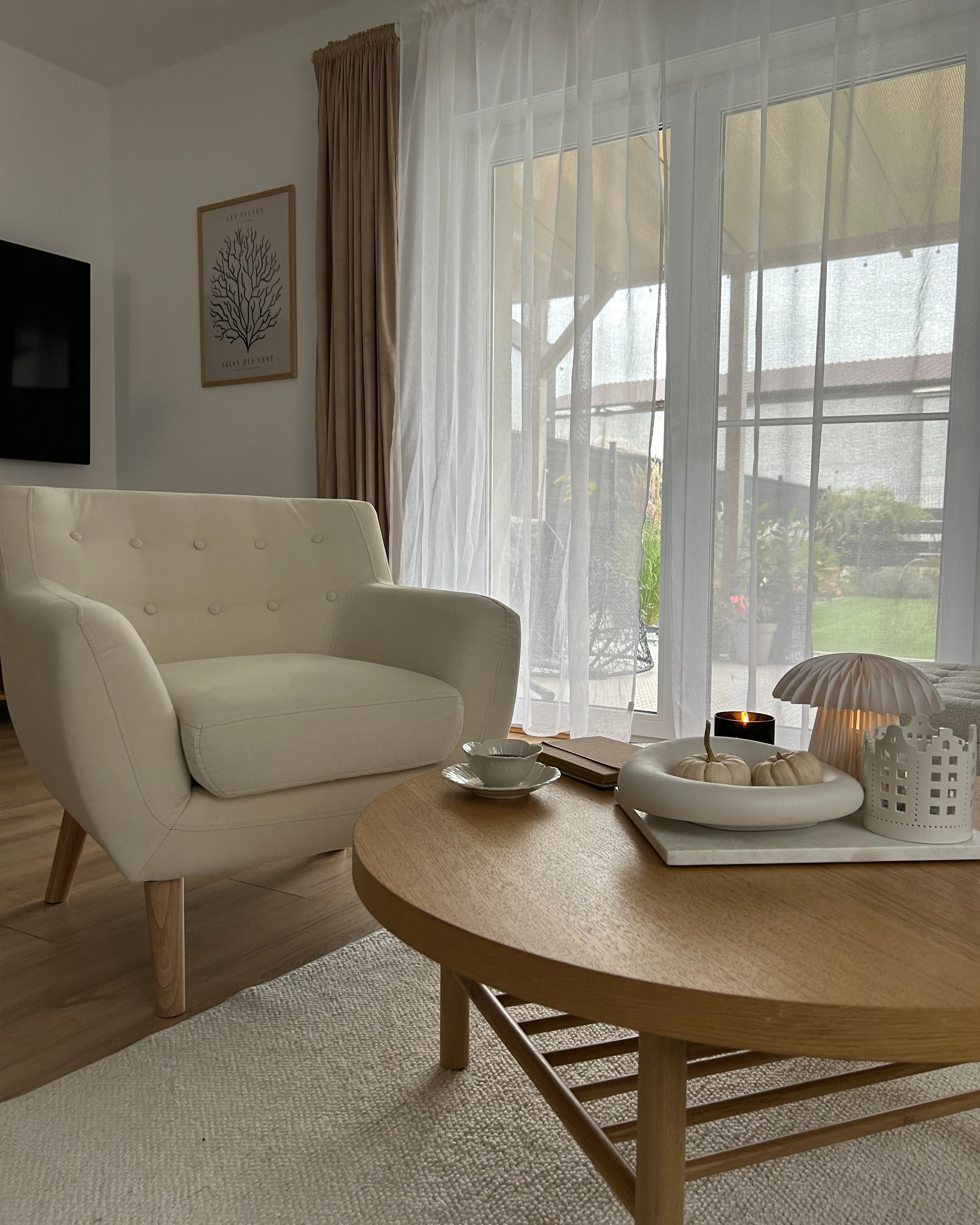 Fauteuil MOTALA Stof Lichtbeige