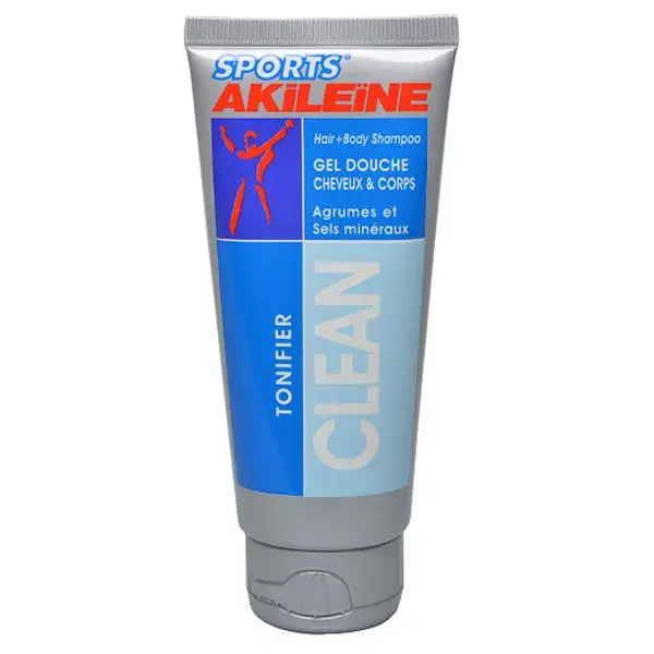 Akileine Sports Gel de Banho Tonificante para Cabelo e Corpo 100ml