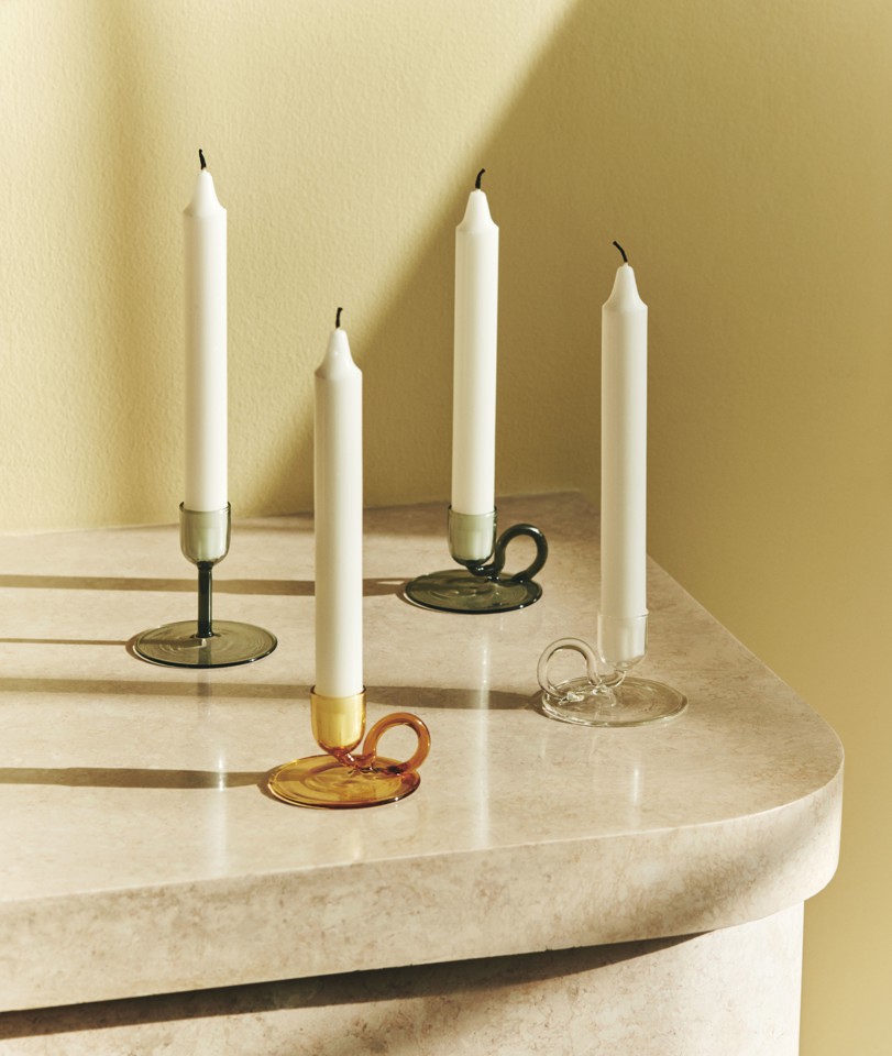HAY - Tiny Candleholder Straight - Grey