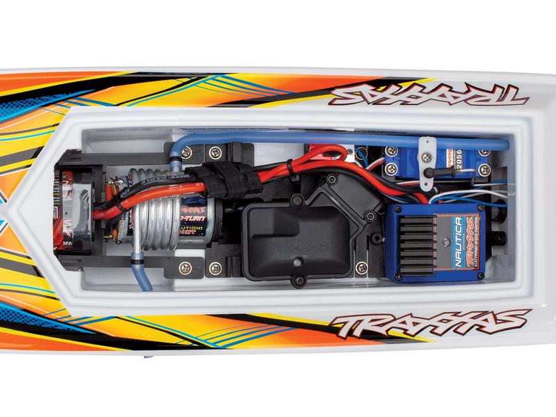 Traxxas Speedboot Blast 603 mm Orange RTR RC Rennboot mit «Deep-V» Rumpf