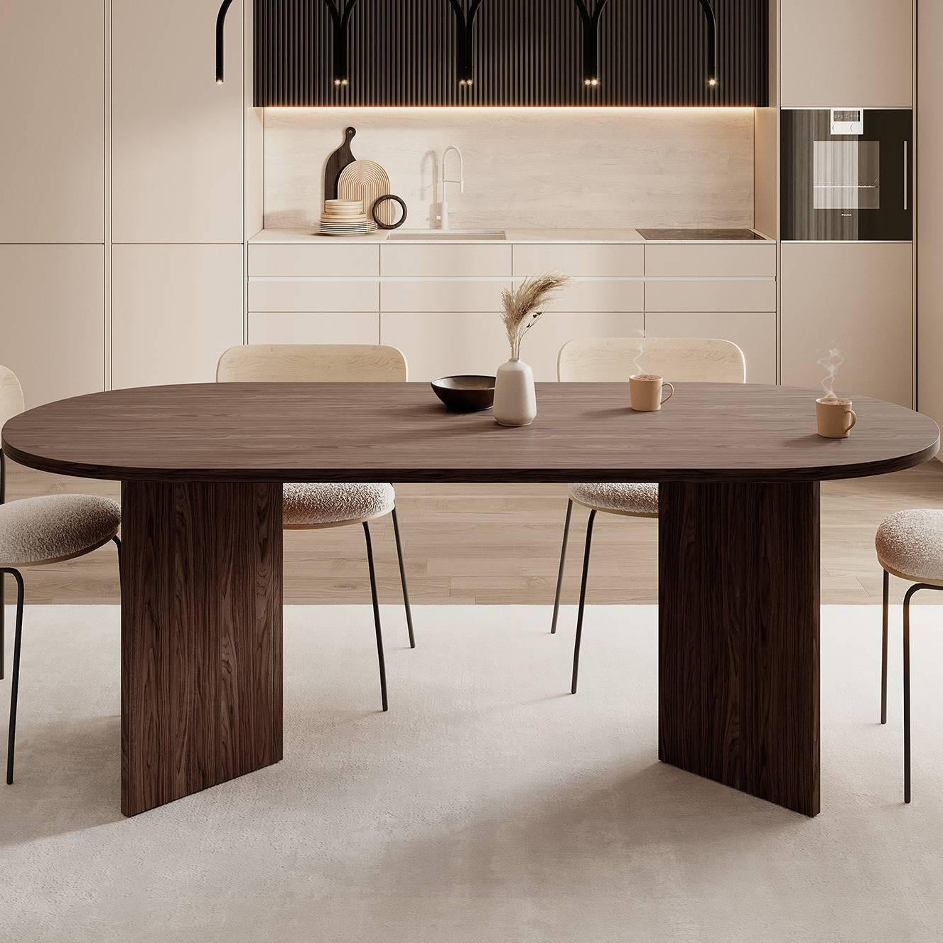 NADUVI Collection Philipa Eettafel - Bruin