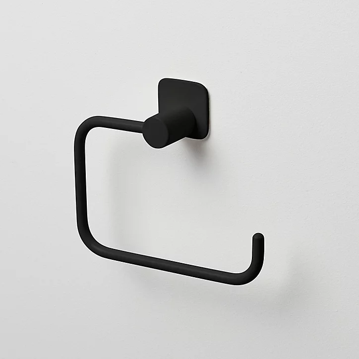 Dérouleur papier toilette Koros acier noir GoodHome