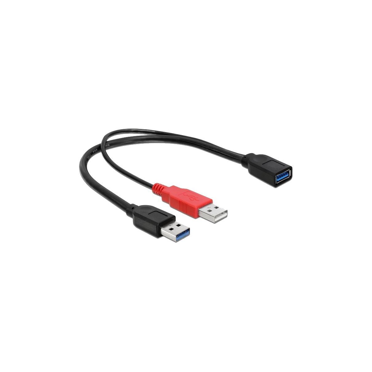 Delock -kabel USB 3.0 type A hann + USB type A hann> USB 3.0 type A fe