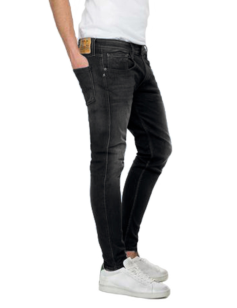 REPLAY PANTALON HOMME SUPER SLIM BRONNY NOIR 098
