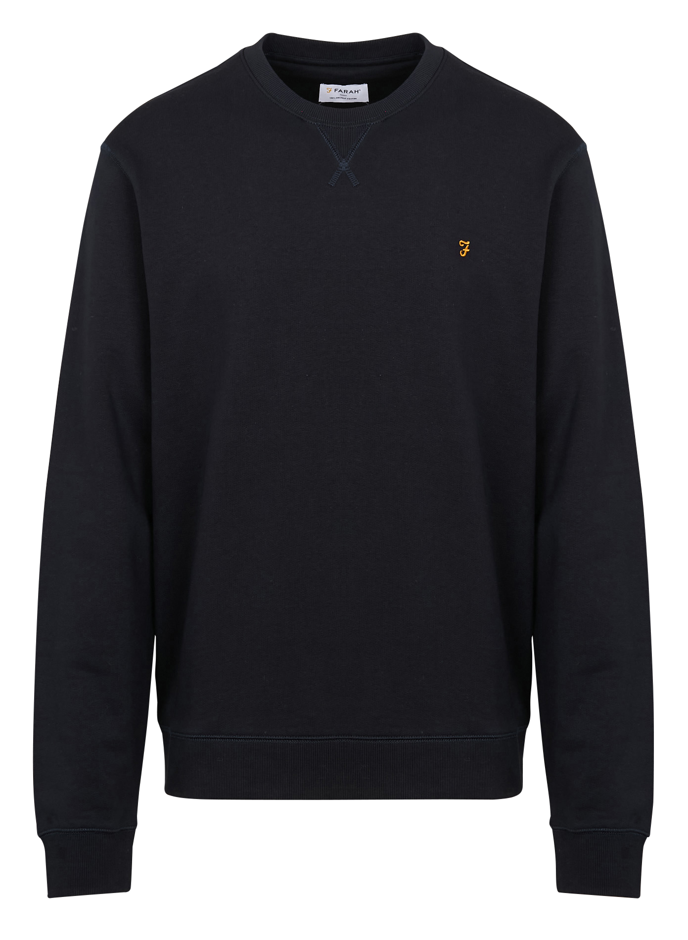 TIM - Sweat slim-fit col rond en coton bio | Bleu
