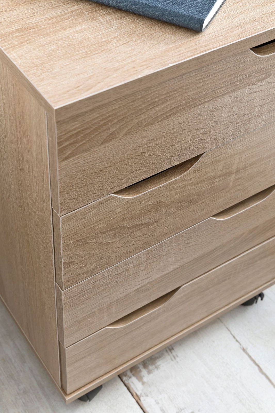 Rollcontainer - Sonoma Eiche - Holz - 4 Schubkästen