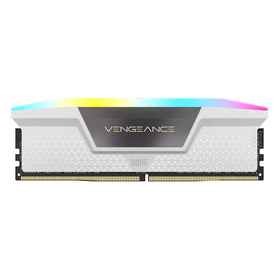 Corsair Vengeance RGB White - 2 x 32 Go (64 Go) - DDR5 5600 MHz - CL40