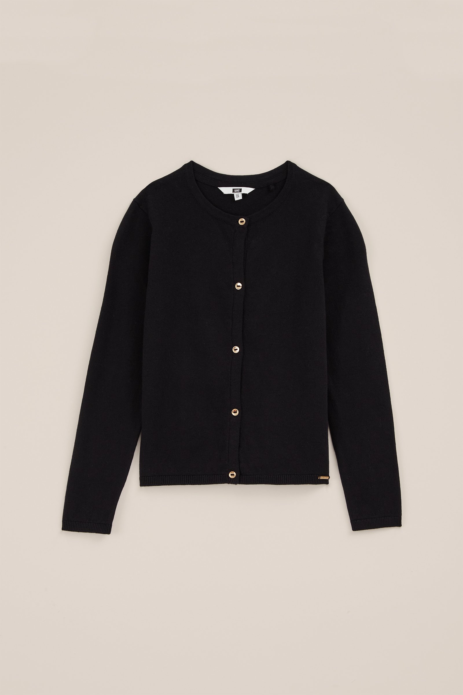 Meisjes gebreide vest WE Fashion Zwart