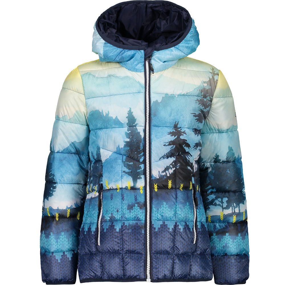 CMP Fix Hood Steppjacke Kinder blue curacao yellow