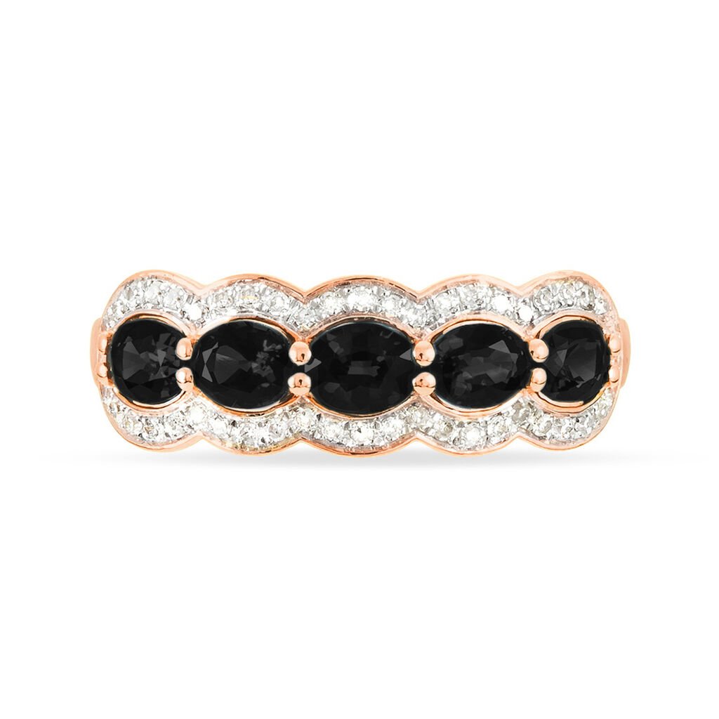 Bague Margaux Or Rose Agate Et Diamant