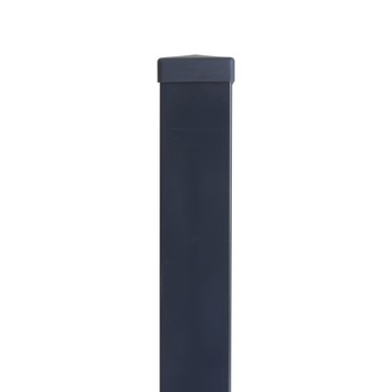 Vierkante paal antraciet 150 cm