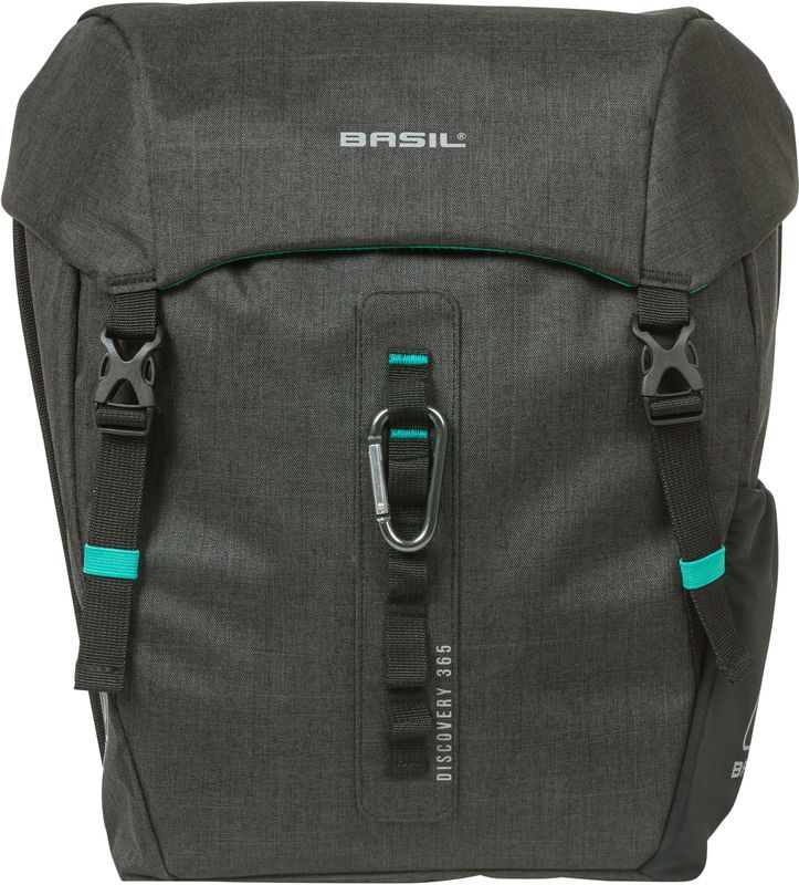 Basil Discovery Dubbele Fietstas - Zwart - 18 Liter