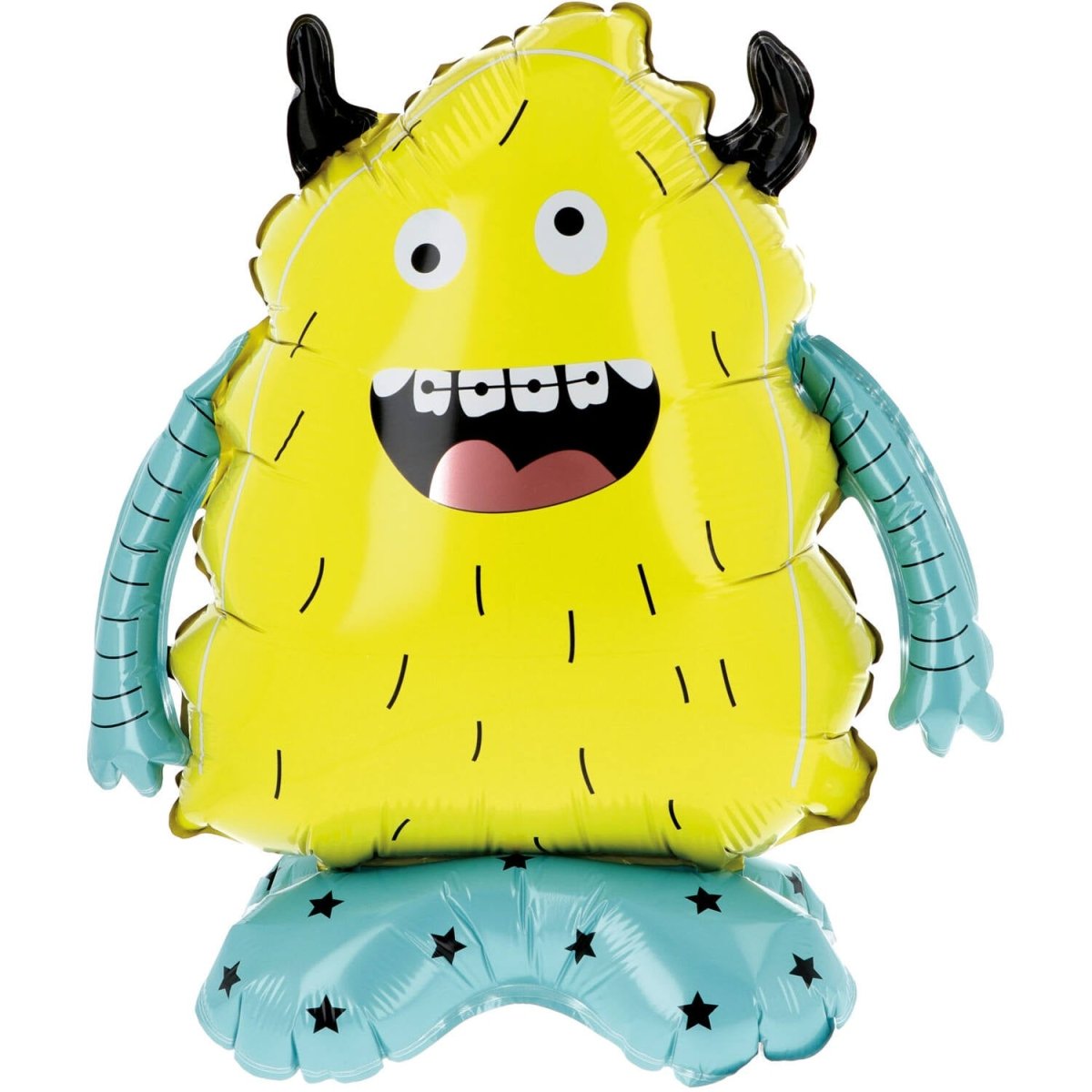 Monster Helium Ballon Met Standaard Leeg 40cm 4st