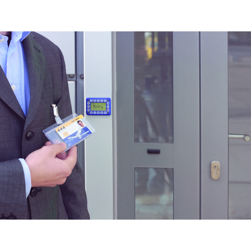 Porte-badge pour 2 cartes de sécurité avec clip - Boîte de 25