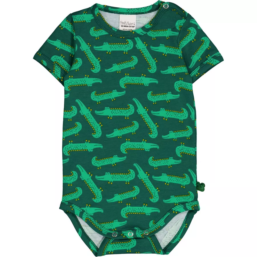 Fred's World Kurzarmbody CucumberGrassyellow