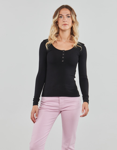 Pieces - PCKITTE LS TOP - Noir