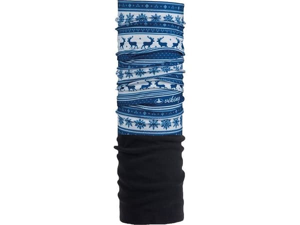Viking Bandana Polartec 4456 svart-blå-hvit (420/18/4456/15/UNI)
