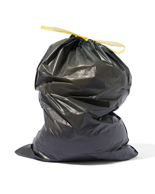 12 sacs-poubelle avec fermeture à coulisse 60L