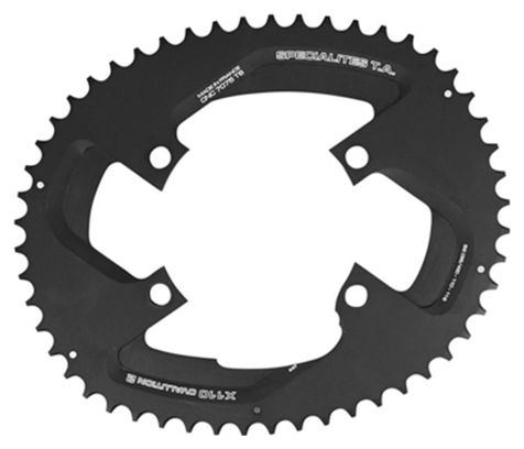 PLATEAU ROUTE 4BRA D.110 POUR SHIMANO ULTEGRA R8000 - 6800 TA X110 OVALUTION2 52DTS EXTERIEUR COMPATIBLE 105  5800-DURA ACE 9000 9100 NOIR 11V.  (PENSER A COMMANDER LE KIT INTRAVIS CORRESPONDANT)