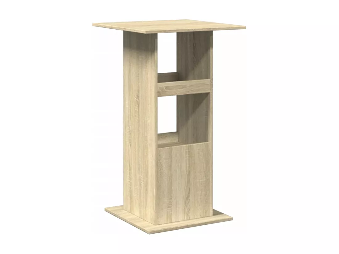 Table de bar avec rangement chêne sonoma bois d'ingénierie