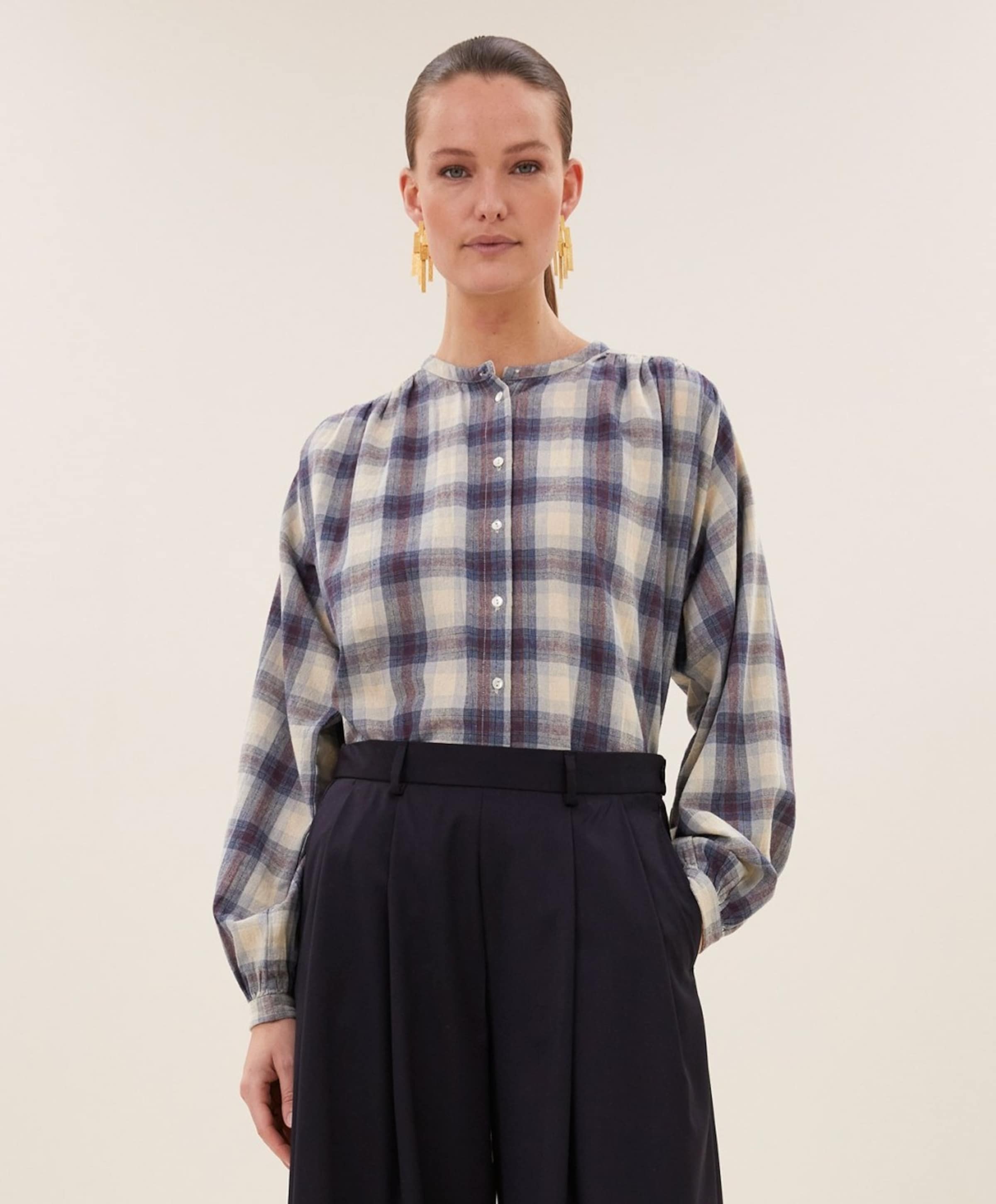by-bar Dames blouse blauw