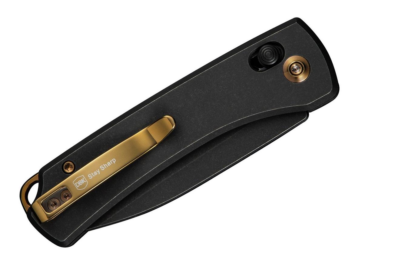 WE Knife Nightblade WE22046-1 Blackwashed CPM 20CV, Black Titanium, zakmes, Dutch Bushcraft Knives design