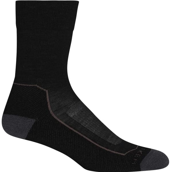 Chaussette randonnée ICEBREAKER W HIKE+ LIGHT CREW BLACK/MONSOON/MINK