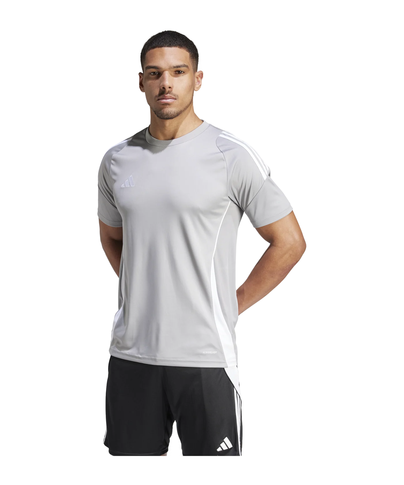 adidas Tiro 24 Trikot Grau Weiss