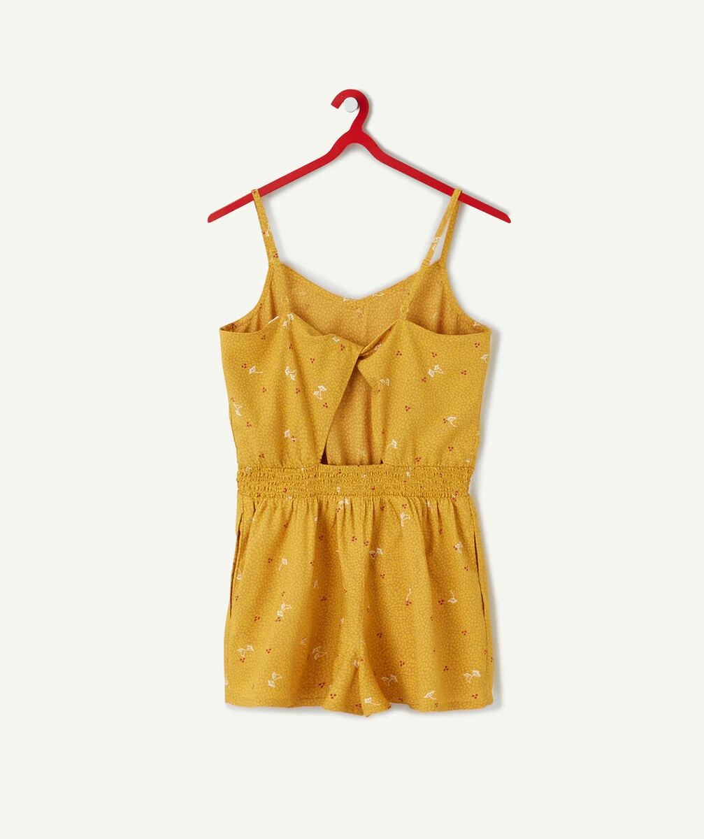 LA COMBISHORT MOUTARDE EN VISCOSE IMPRIMÉE