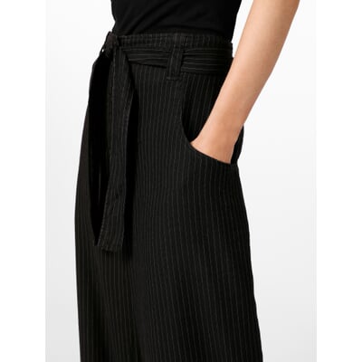 Damenhose Nadelstreifen, Schwarz