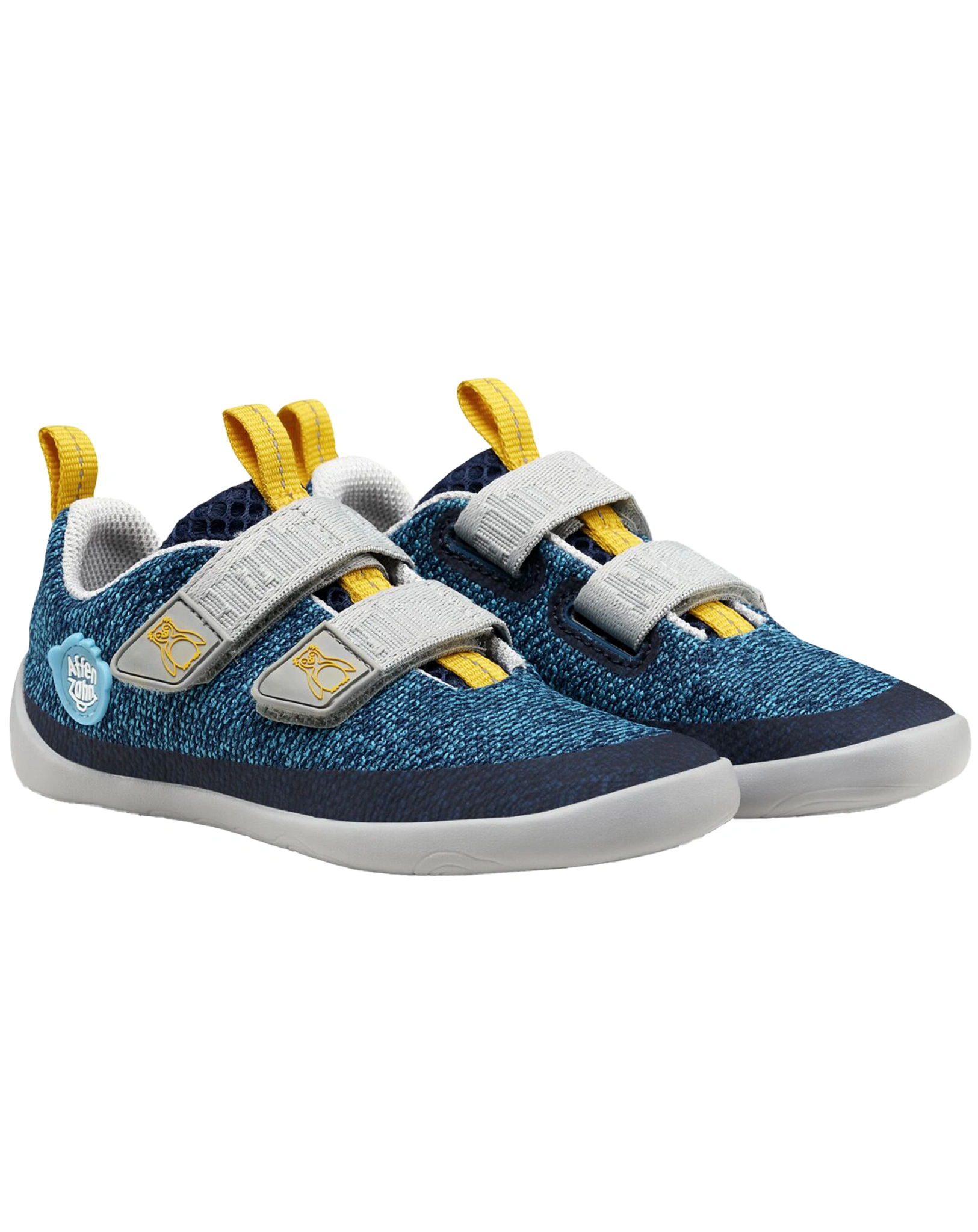 Strick-Halbschuhe HAPPY PENGUIN in blau