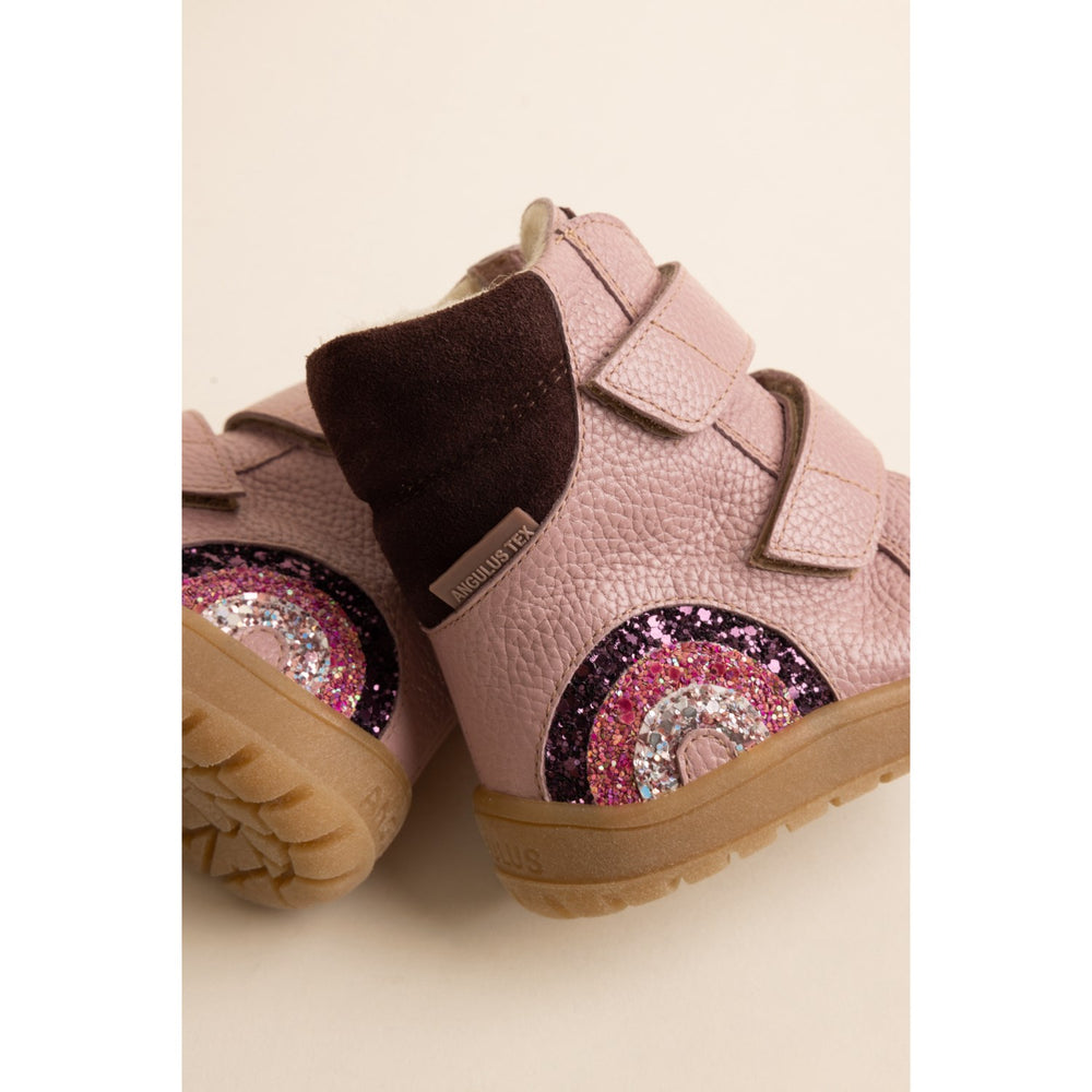 Køb Angulus Mauve/Dusty Aubergine Tex-Støvle Med Funklende Glitterregnbue