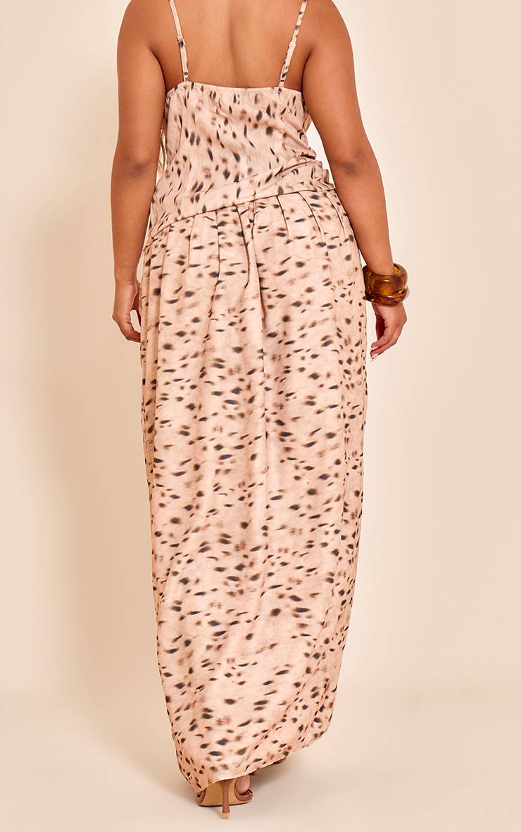 Beige Jupe Longue Plissée Shape